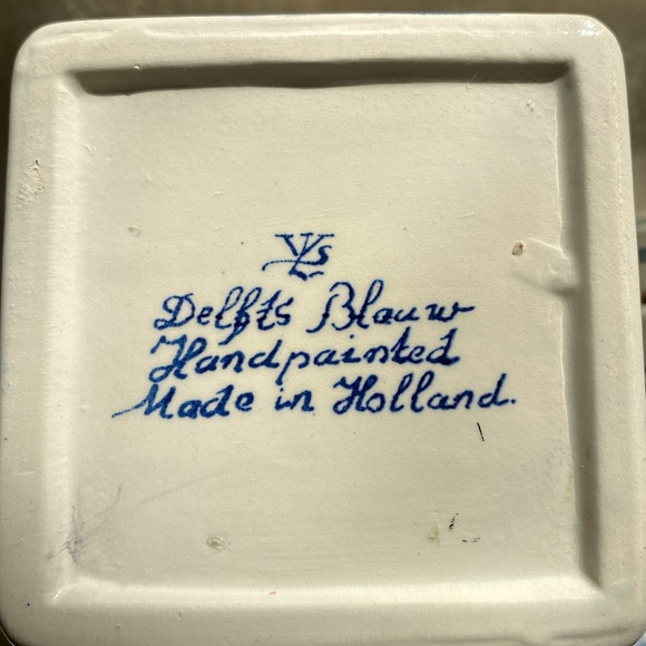 Delft Blauw Holland Velsen Pair of Spice Jars/Canisters - Picture 4 of 8